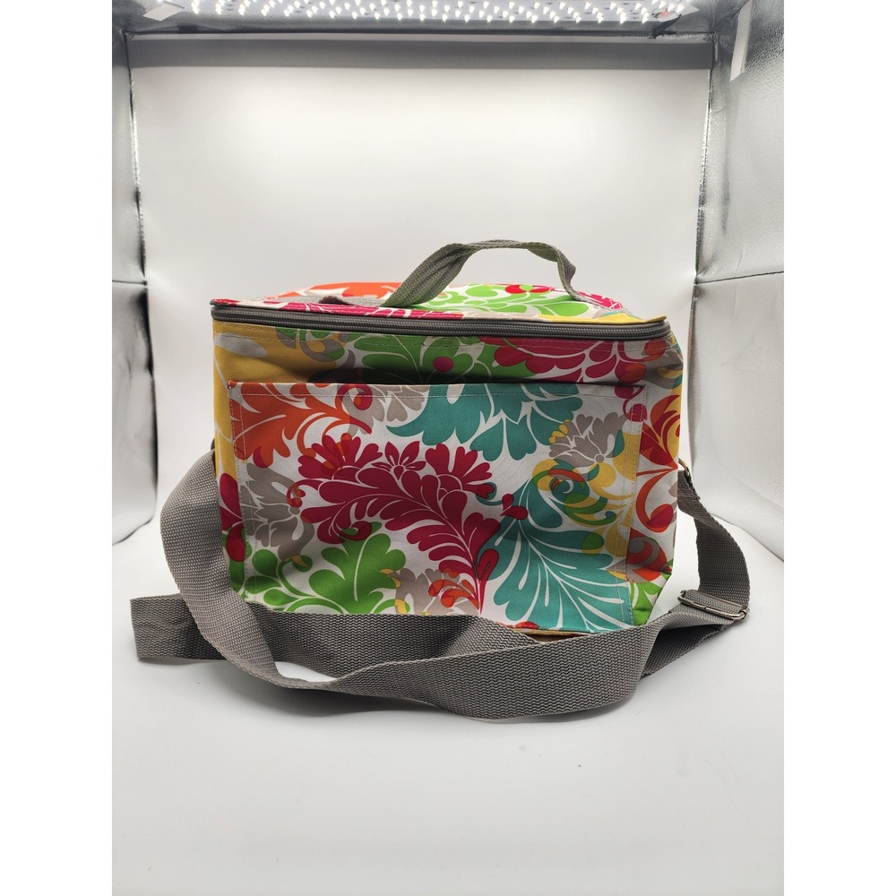 Thirty One 2p lot Picnic Thermal Floral Paisley Multi Color Insulated Lunch Box